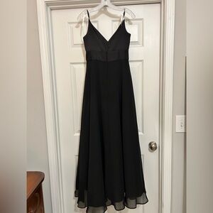 David’s Bridal Black Bridesmaid Dress